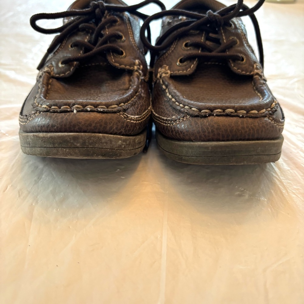 SPERRY boat shoes coffee brown SZ 1.5 Worn Once - Picture 6 of 13